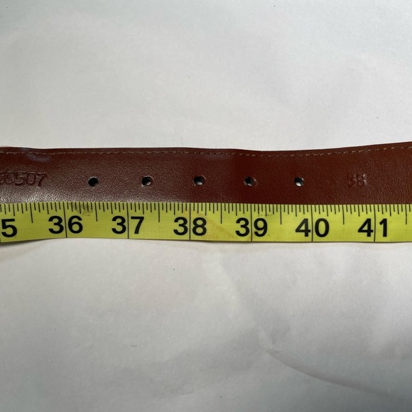 Torino Men's Pink Knit Woven Stretch Belt Sz 38 69503 USA Italian Leather GOLF - Picture 8 of 9